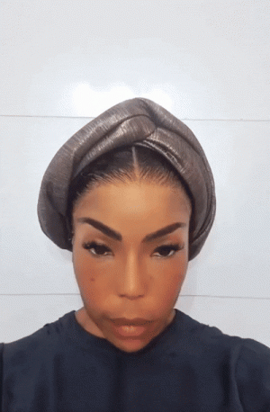 Gele Frontal Baddie- Detty December HD Melting Lace, Pre Plucked Natural Hairline, Luxury Premium Virgin Hair 11x4 Lace Glueless Frontal Comes FREE With Bronz Turbun