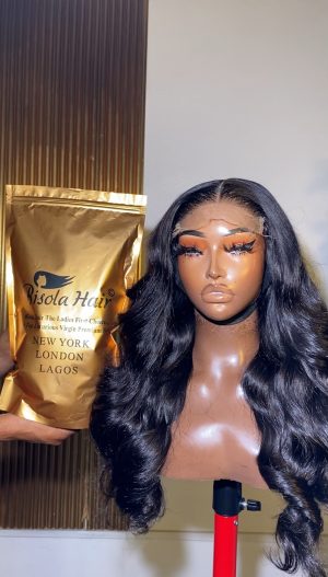 Amaka- Doll Abuja 7x6 HD Melting Lace Pre- Plucked, Bleach Knots, Small Knots, Natural Hairline, Premium VIP Double Drawn Raw Hair, Luxury Hair Wig